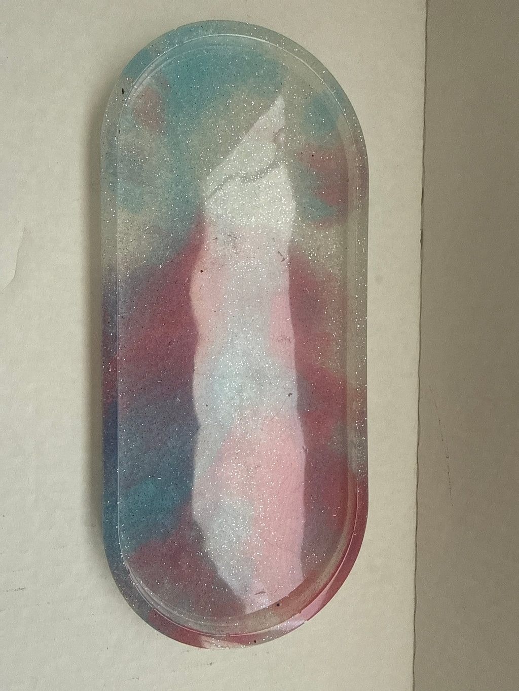 Resin Art Candle Display – 3‑Piece Holder Set