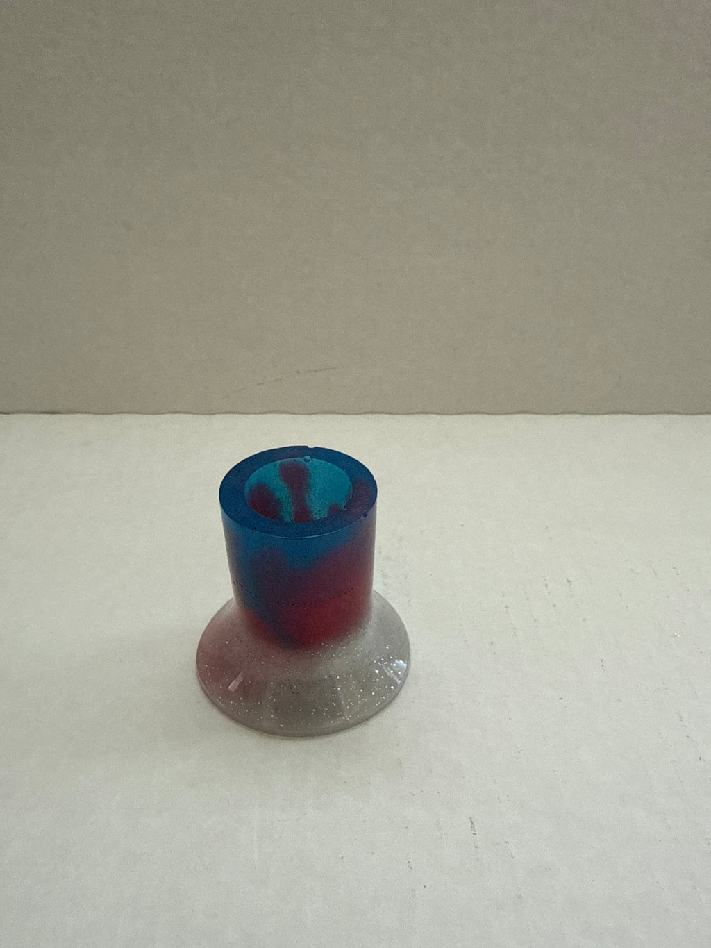 Resin Art Candle Display – 3‑Piece Holder Set