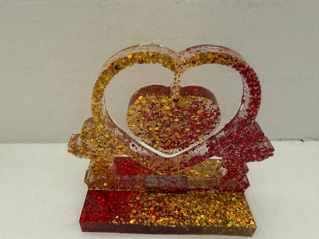 Love Arrow Heart Sculpture