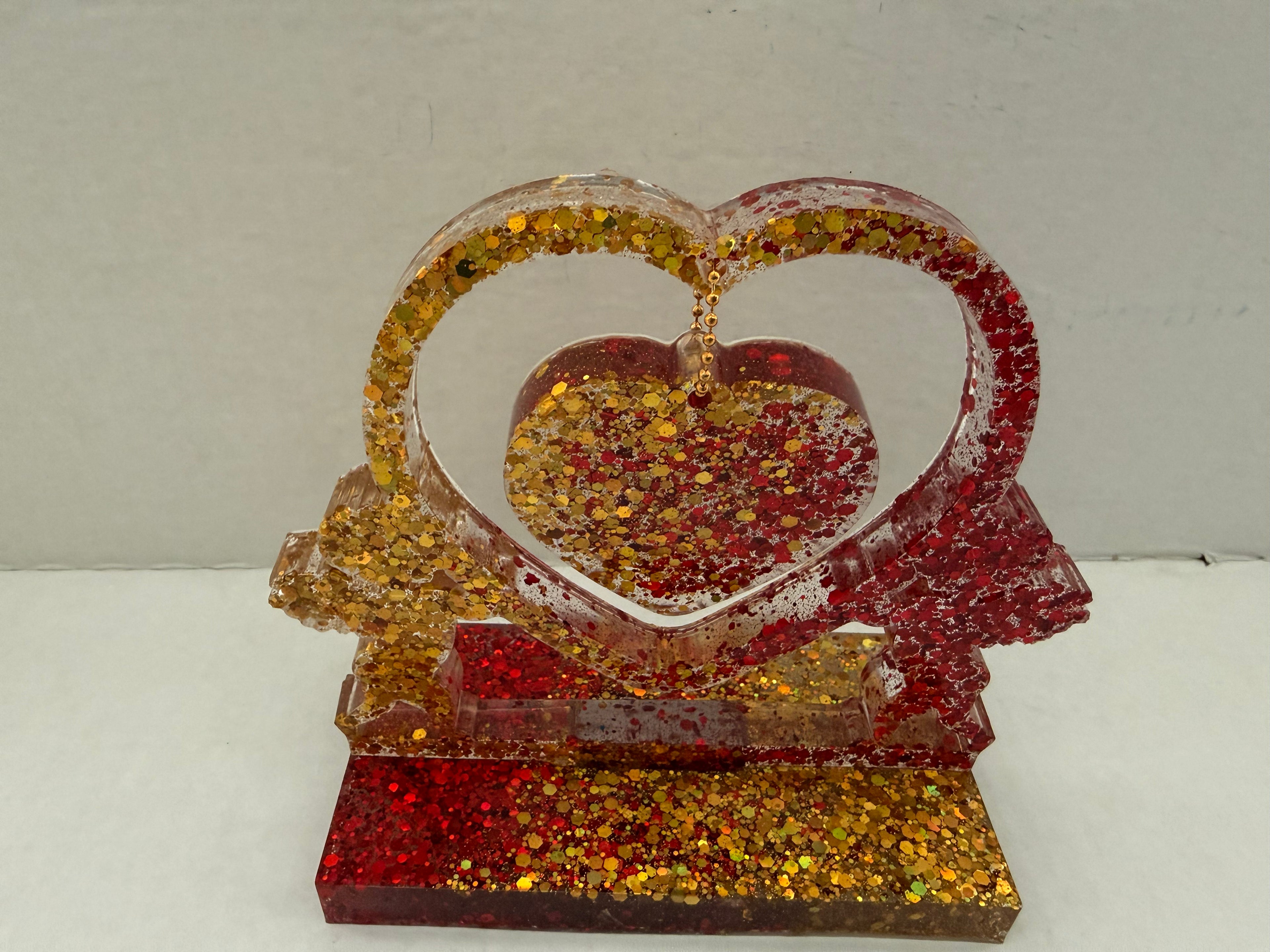 Love Arrow Heart Sculpture