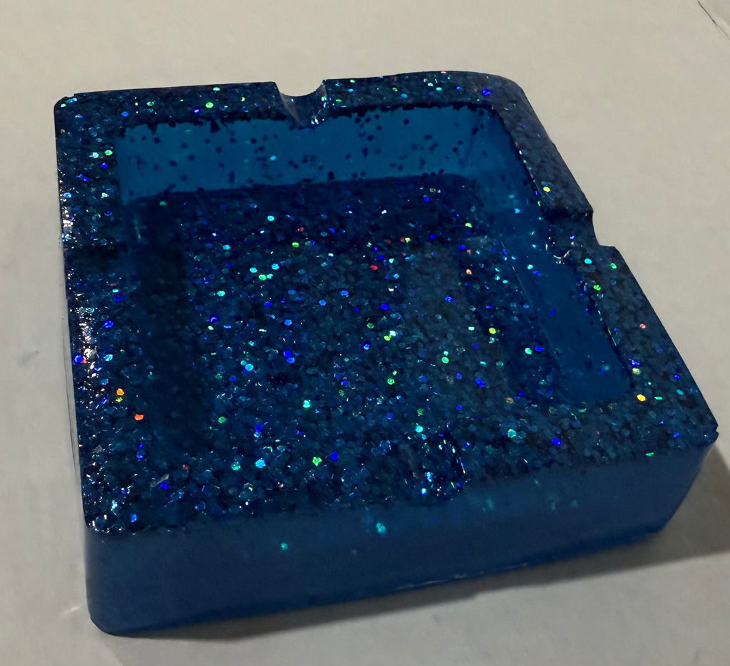 All That Glitters: Dark Neon Ashtray & Grinder Set